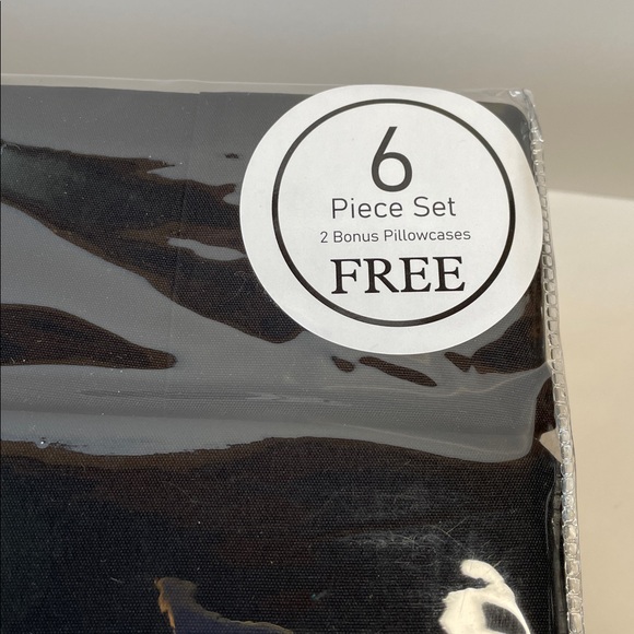 NWT Hotel Bamboo Collection Queen Sheet Set - Black - Picture 4 of 5